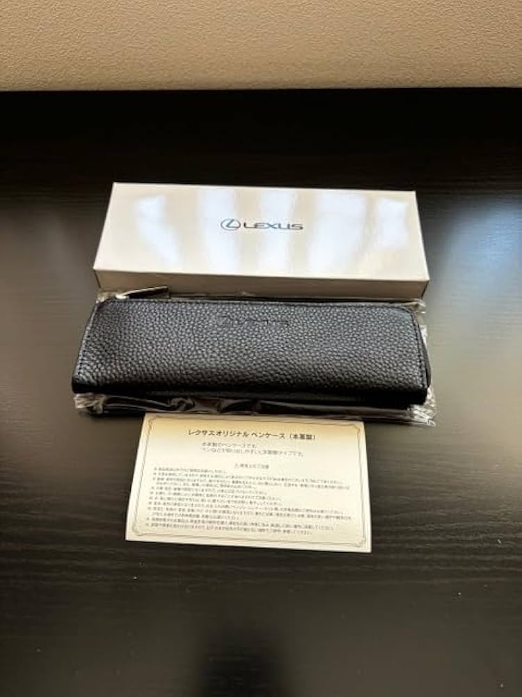 【非売品】レクサス★オリジナルペンケース★シボ革レザー★グレージュ 非売品】レクサス☆オリジナルペンケース☆シボ革レザー☆グレージュ